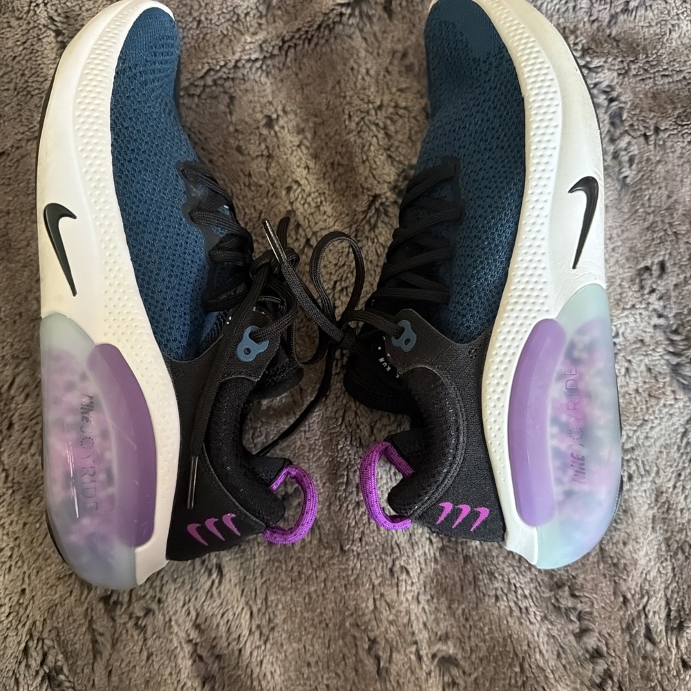 Nike Joyride Run Flyknit Women's 7.5 Running Shoes Blue Purple Black AQ2731-004 - Picture 8 of 11